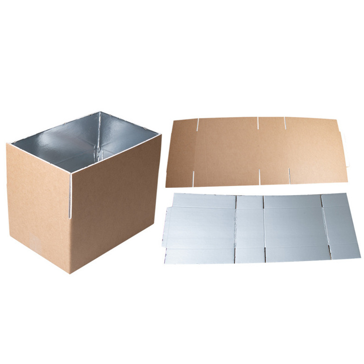 Custom Aluminum Foil Insulation Foam Box Vegetable Food Refrigerated Express Box