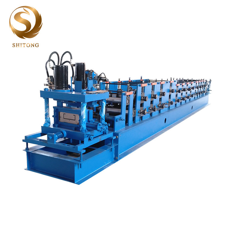 Steel C purlin roll form machine/ metal C Z channel profiles making machine