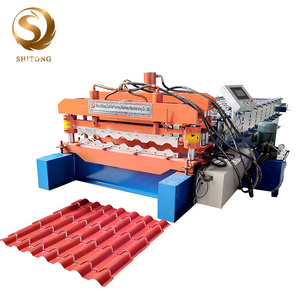 Roofing glazed tile panel machine steel sheet making machine