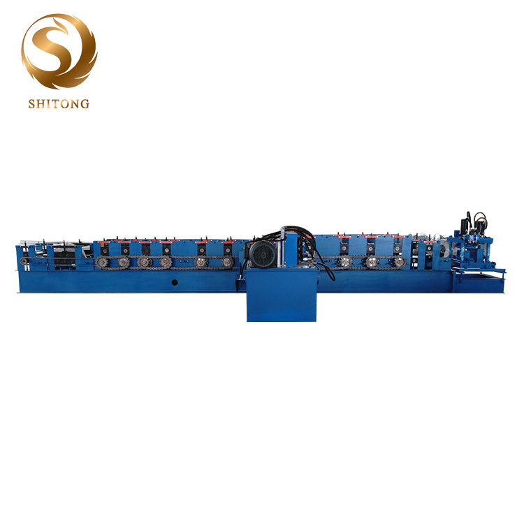 Steel C purlin roll form machine/ metal C Z channel profiles making machine