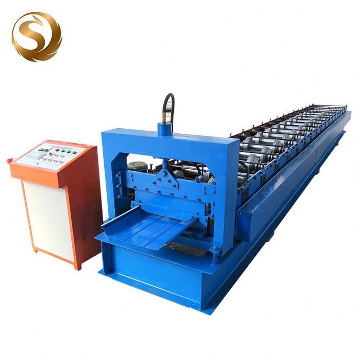 Standing seam self lock metal roofing clip panel roll forming machine