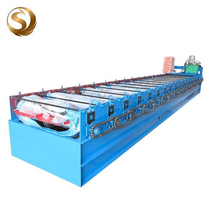 Standing seam self lock metal roofing clip panel roll forming machine