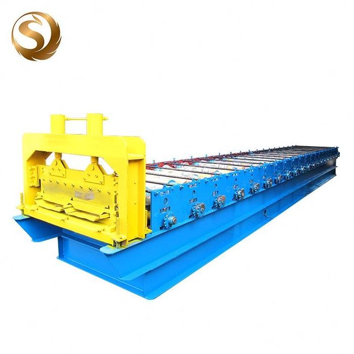 Standing seam self lock metal roofing clip panel roll forming machine