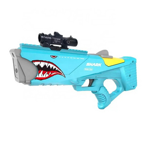 Electric Shark Water Gun Kids Fighting Toys Automatic Continuous Shooting Water Gun Summer High-capacity Rechargeable Water Gun