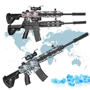 Hot Sale Outdoor Automatic Splatter Ball Summer Water Toy Gun M416 Water Beads Drum Magazine Gel Ball Blaster Toys