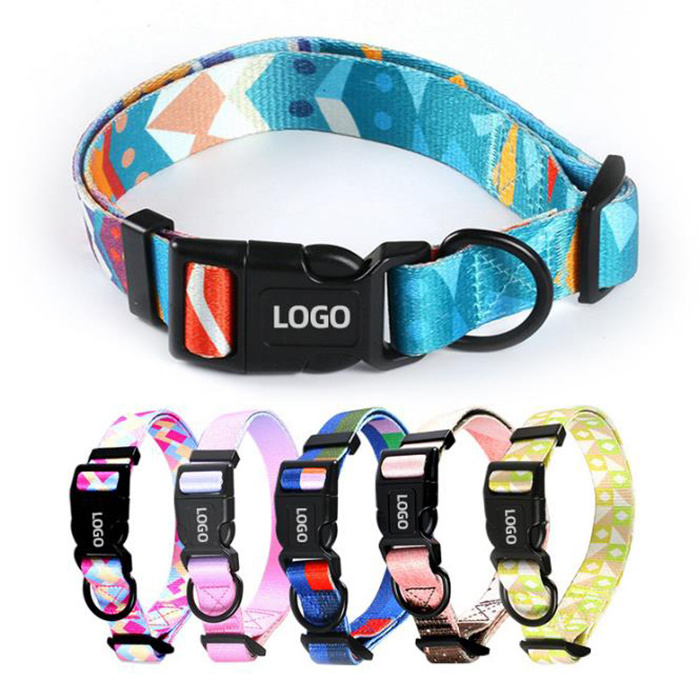 New Design Pets Collars Customized Latest Quick Release Dog Collars Leashes