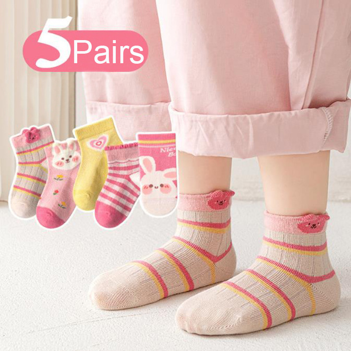 Summer Baby Socks Mesh Breathable Socks Cute Little Rabbit Cotton Children Socks