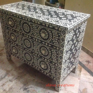 Bedroom furniture handmade bone inlay dresser Bedroom furniture bone inlay dresser manufacturer