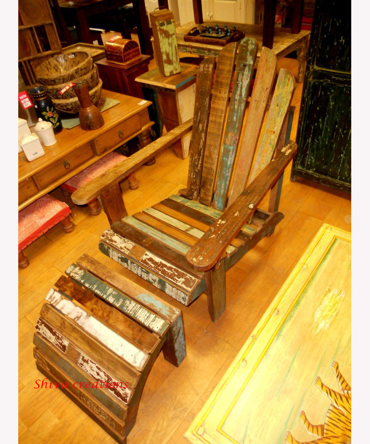 Buy Reclaimed Wood Chair Online In India Reclaimed Wood Lounge Chair Reclaimed Wood Rocking Chair