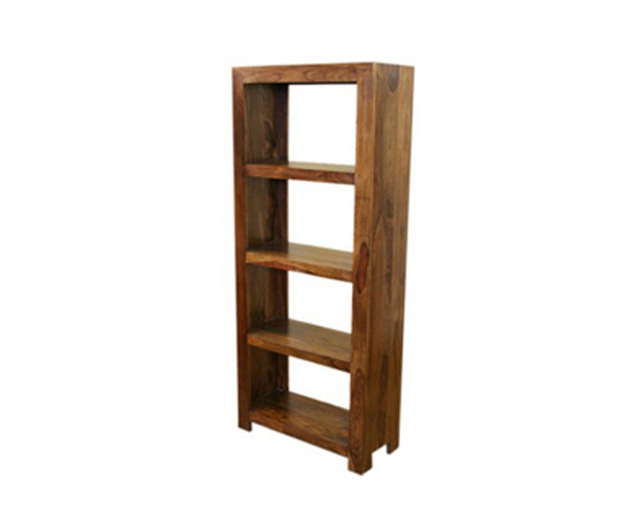 Sheesham Wooden Floor Rack 5-Tier Kitchen Storage Organizer Wood Book shelf