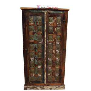 Indian Manufacture Reclaimed Recycled Wooden Almirah Closet Designs