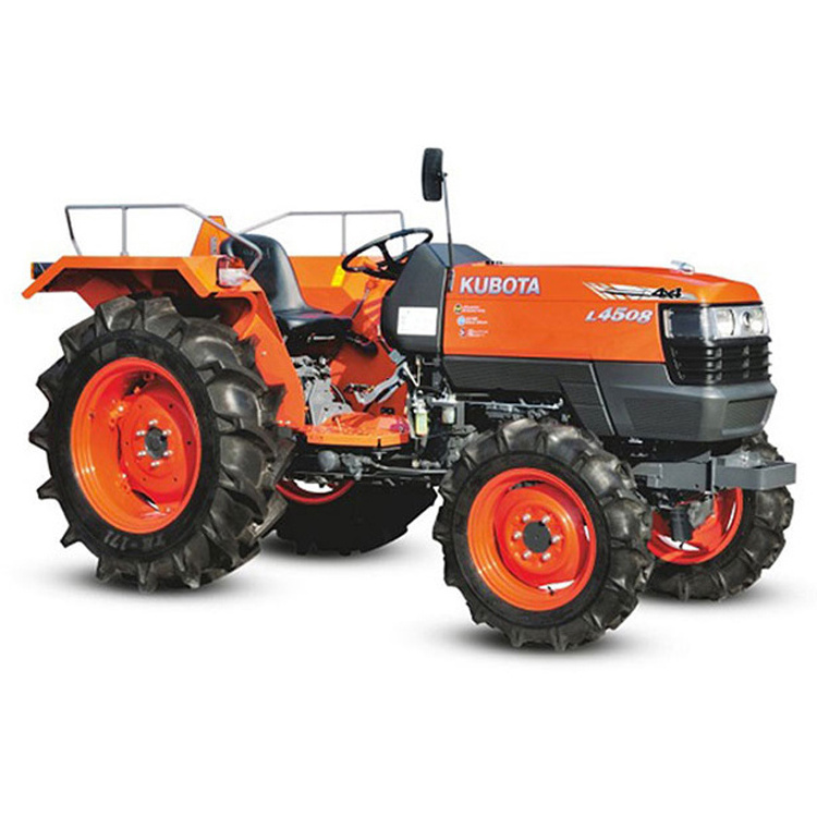 Multi-Purpose Made in Japan 45HP Horsepower Kubota 4X4 Tractors with 8 Forward + 4 Reverse Gear Box at Convenient Price