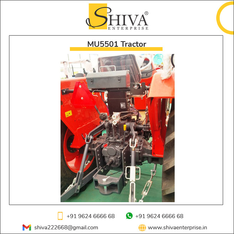 Hydraulic Double Acting Power Steering 65 Liters Fuel Tank Capacity Kubota 55HP Tractor from Indian Seller