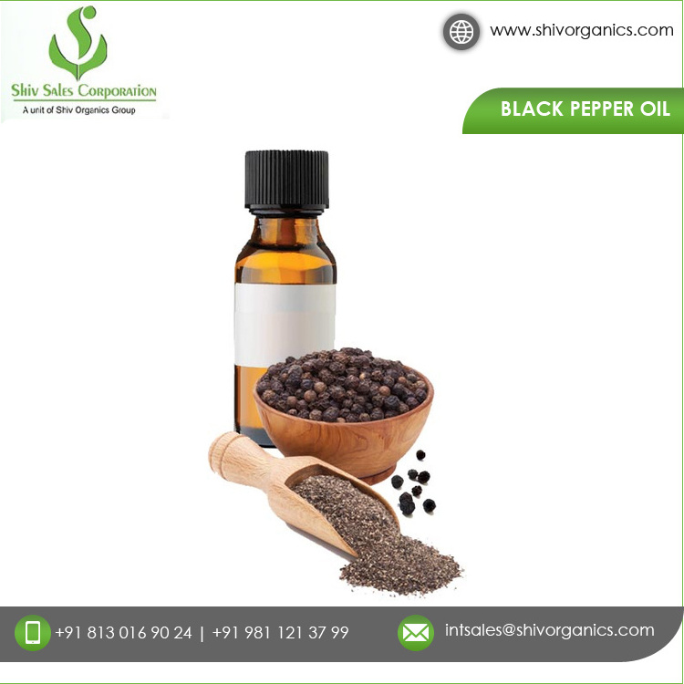 Wholesale Price Outstanding Quality GMP Certified Black Pepper Oil from Leading Indian Manufacturer