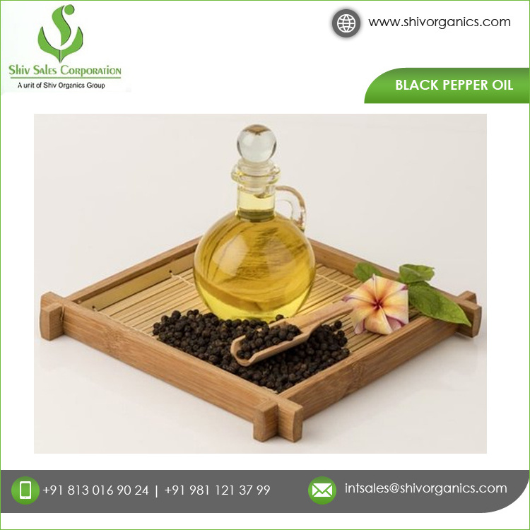 Wholesale Price Outstanding Quality GMP Certified Black Pepper Oil from Leading Indian Manufacturer