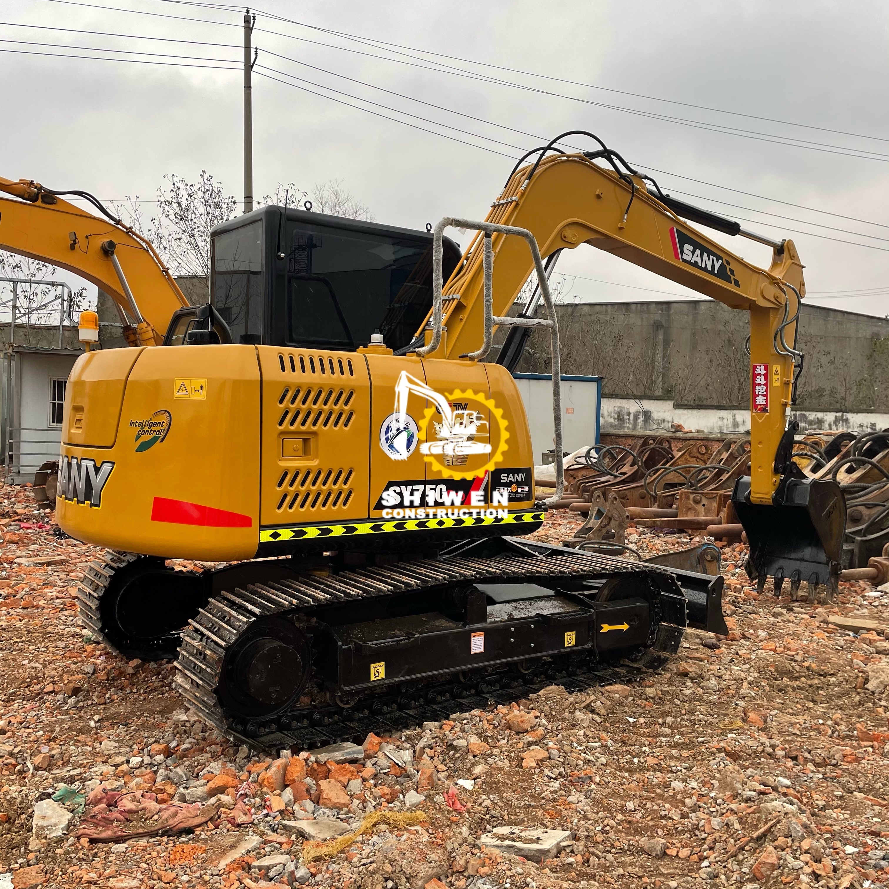 Used SANY excavator SY75, SANY SY75c-9 SY75c-10 SY55 SY60 pro excavator, SANY mini excavator excavadora hot sale in stock