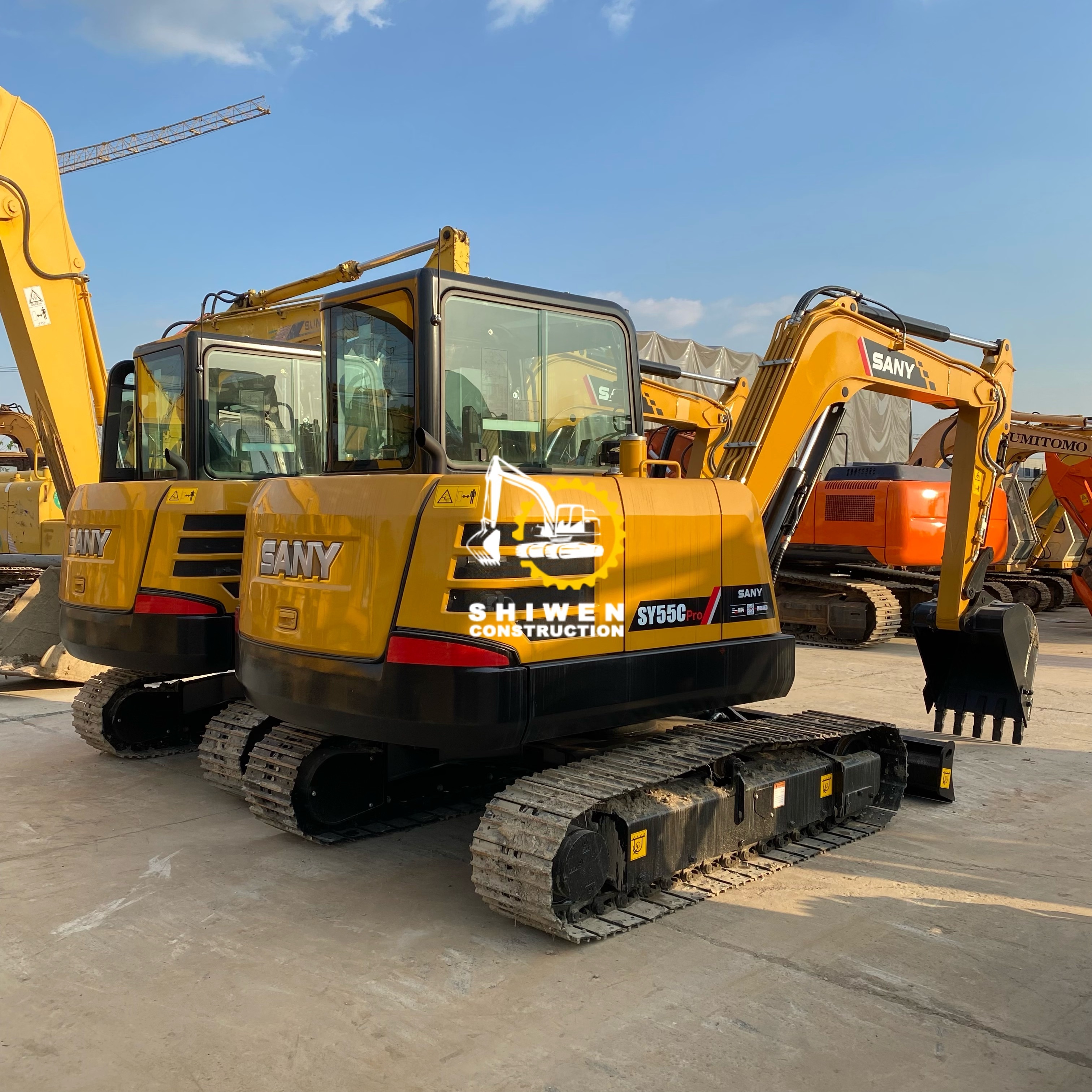 Used SANY SY55 excavator, SANY SY55c-10 SY55c-9 SY55c SY60c SY75c pro excavator, escavadeira SANY SY55c hot sale in stock