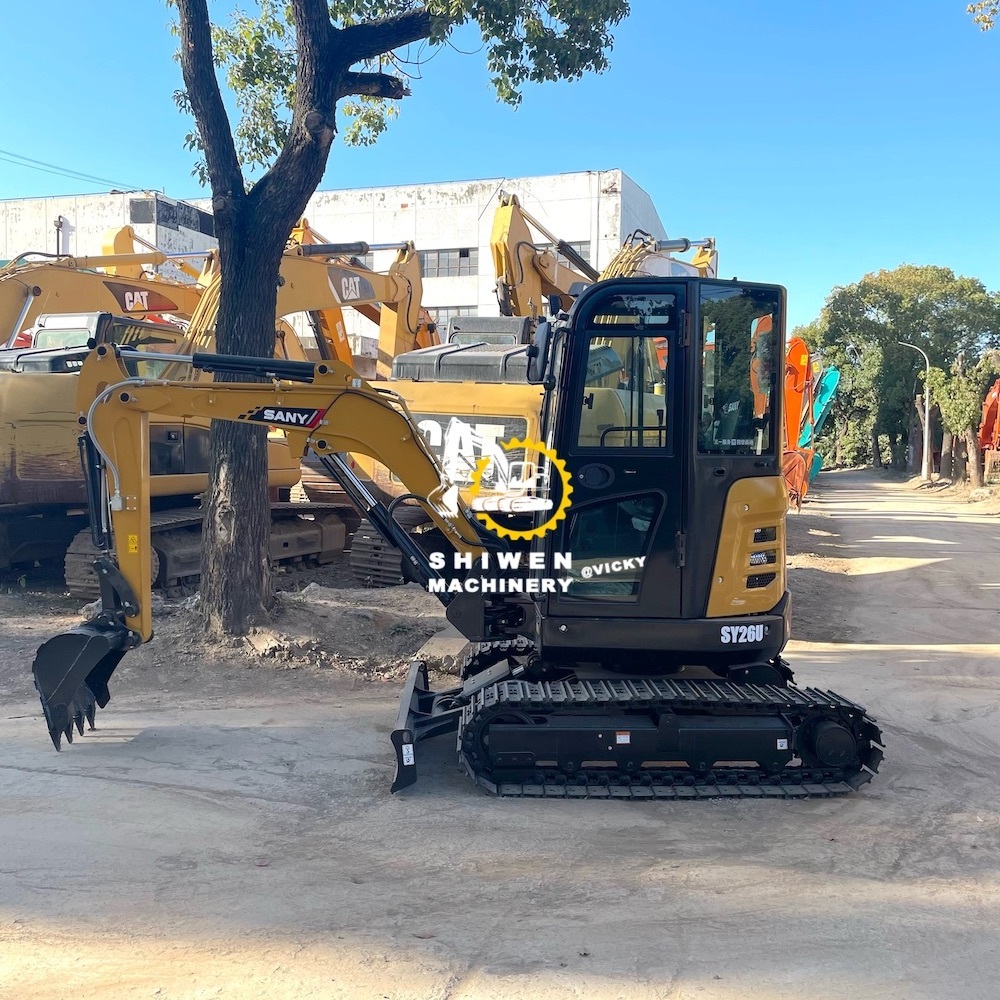 SANY SY26U SY16c SY35U SY55c SY60c SY75c excavator, used SANY excavadora nueva SY26 3.5 ton 4 ton zero tail digger excavator