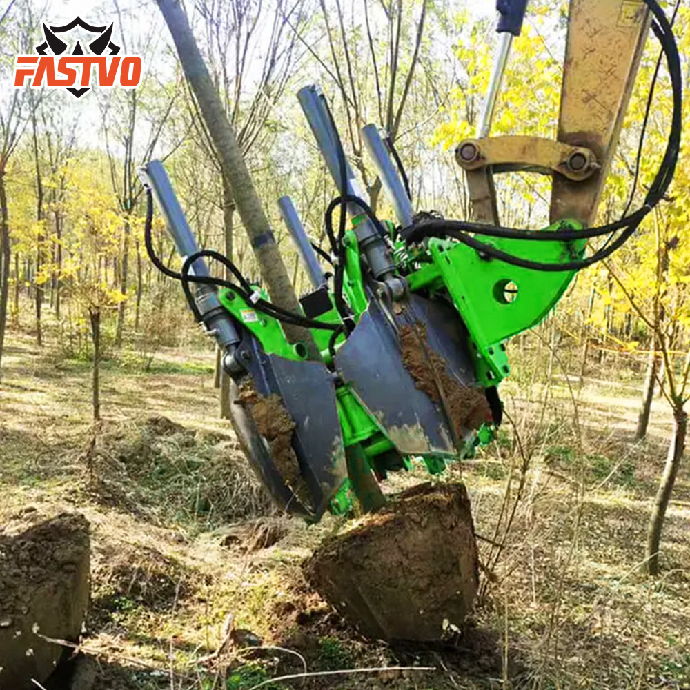 New Design Skid Steer Tree Spade Transplanter Machine