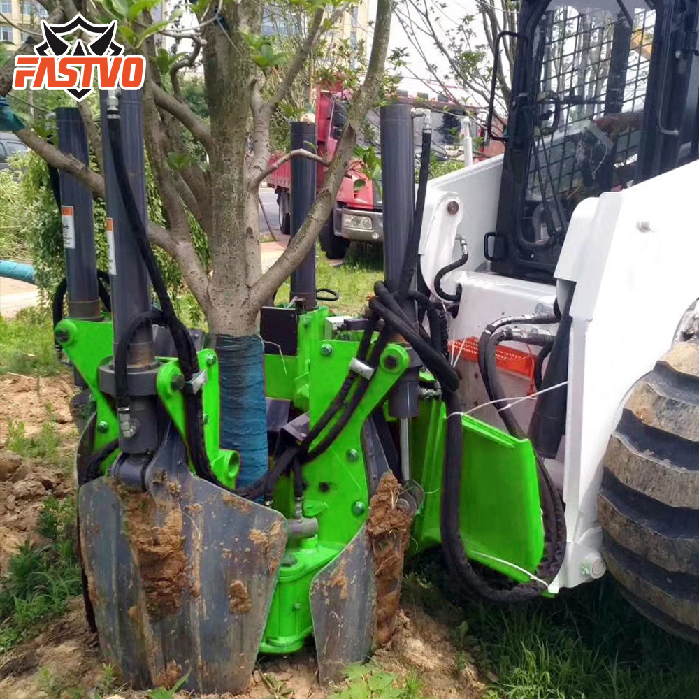 New Design Skid Steer Tree Spade Transplanter Machine