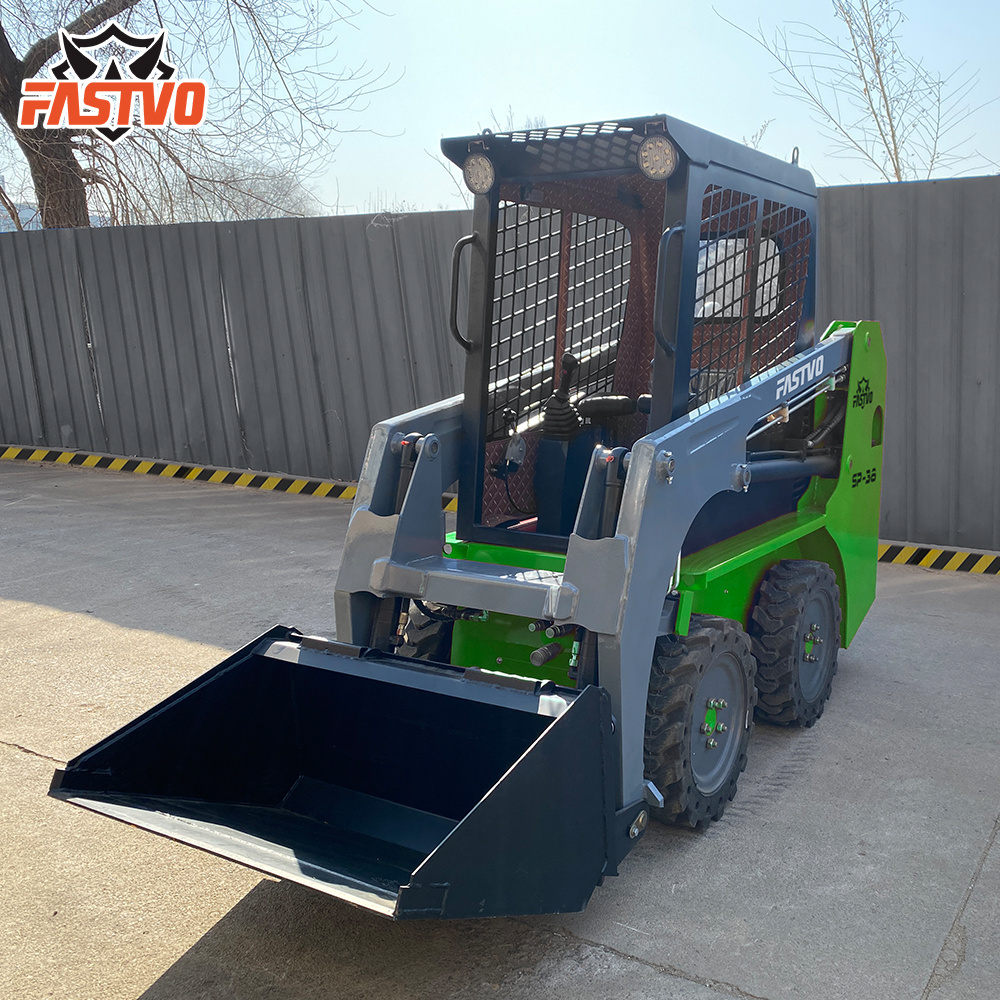 SP-38 EPA CE China Diesel Engine Mini Shovel Wheel Skid Steer Loaders