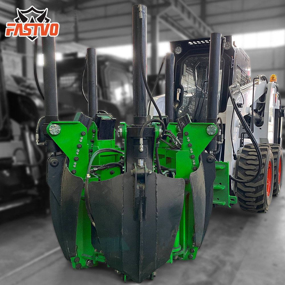 New Design Skid Steer Tree Spade Transplanter Machine