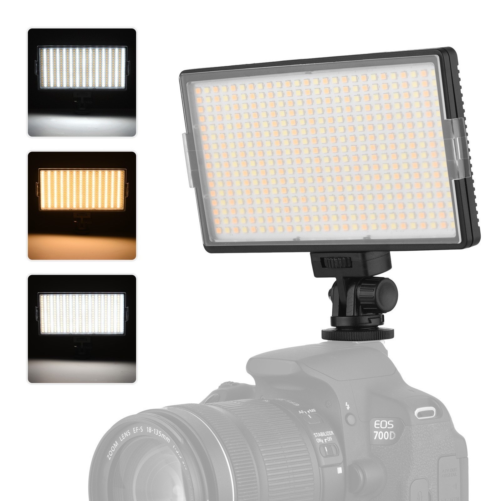 LED-416 ABS Conference Busy Video Lighting Kit Studio Panel Led Video Camera Shadowless Light for Youtube Videos shoot