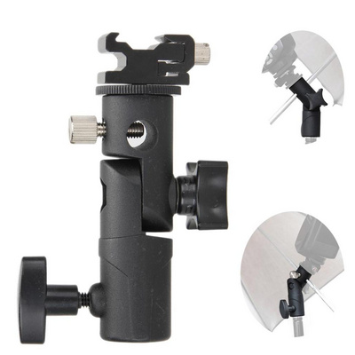 Holder Mount Adapter Kasin New Swivel Flash Hot Shoe Umbrella For Studio Light Type E Stand Bracket Photo Studio Accessories