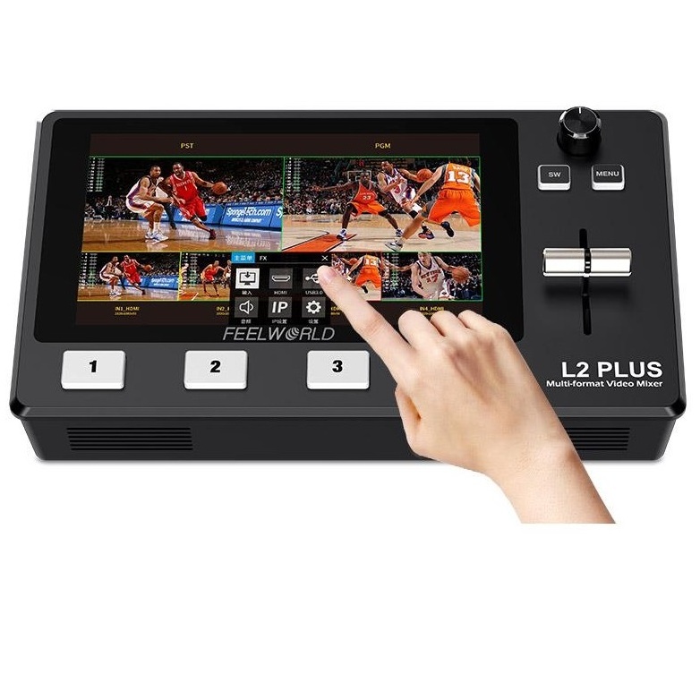 Feelworld L2 PlusTouch Screen Multi-camera Video Mixer Switcher With 5.5