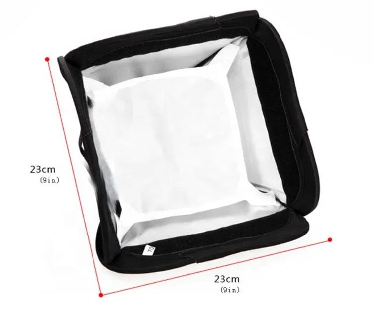 Soft Box Flashgun Softbox 23cm Foldable Dslr Camera Top Flash Diffuser  Used For Universal Speedlight Photo Studio Accessory