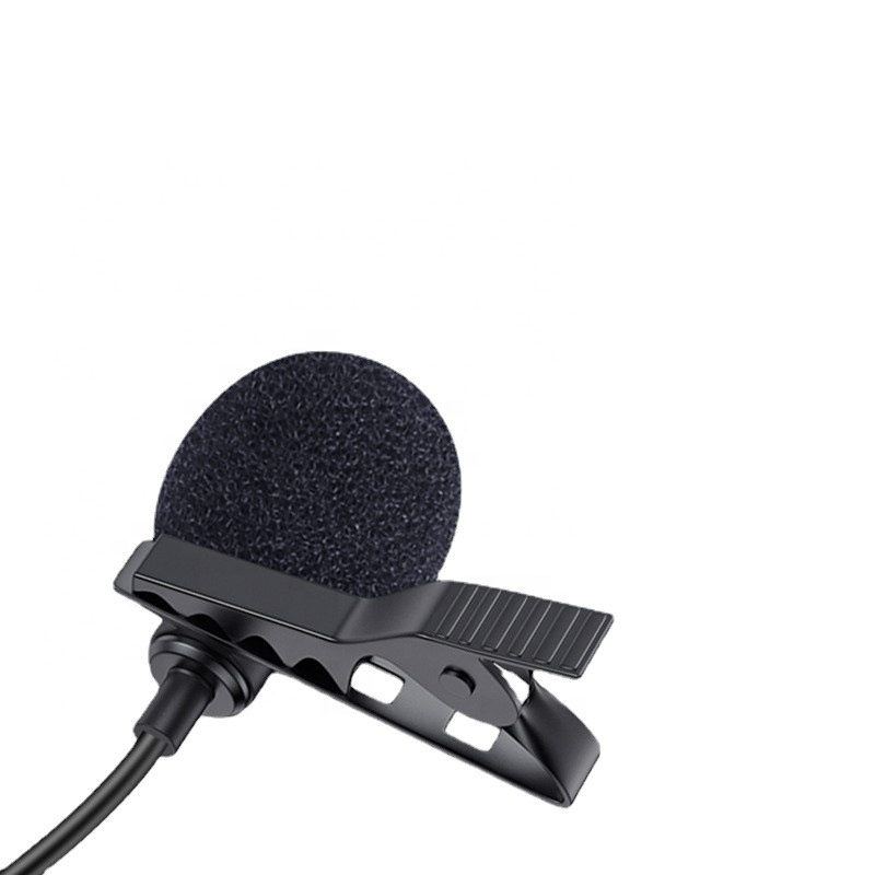 KT-C1Stable Lavalier Microphone 3.5mmStudio Mic Recording Professional Collar Microphones With Speaker for Computer Laptop Phone