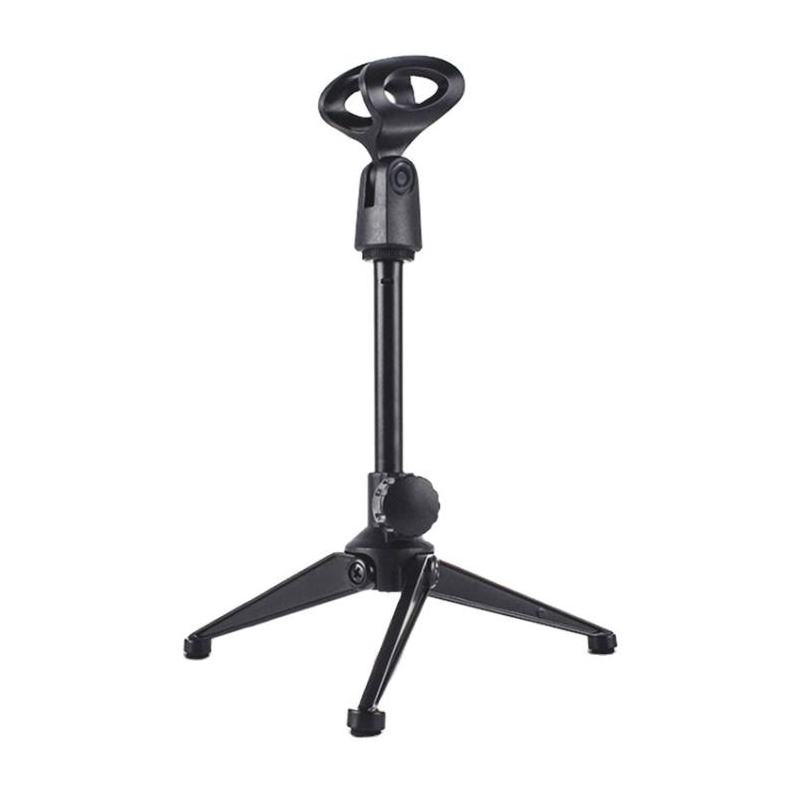 Desktop adjustable tripod plastic stereo rod microphone stand