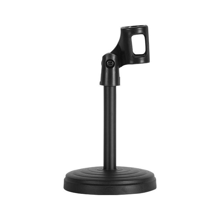 Desktop Microphone Display Stand Metal Lift Tube Metal/Plastic Disc Universal Conference Desktop Stand