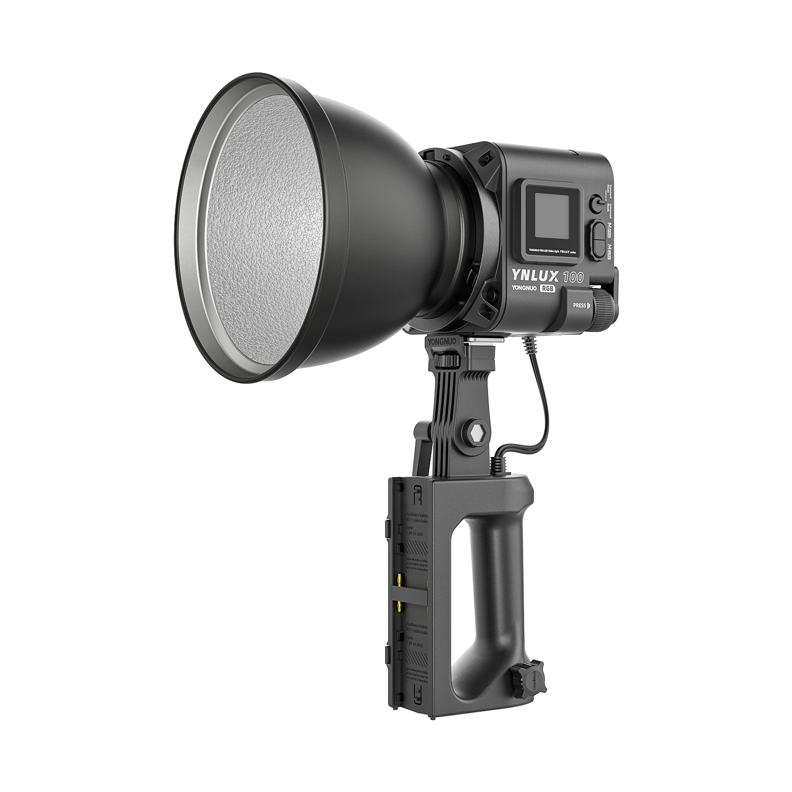 Yongnuo Lux100rgb Ynlux100Rgb 120w 2700k-10000k Bowens Mount Handheld Outdoor full color Cob Led Video Light for Tiktok Yotuebe