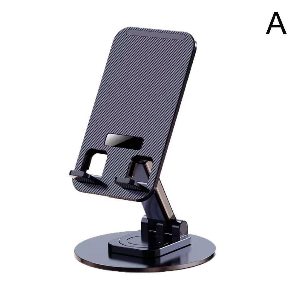 Phone Stand 360 Degree Rotation Folding Anti-skid Aluminum Alloy Desk Smart Phone Tablet Lazy Bracket for Home