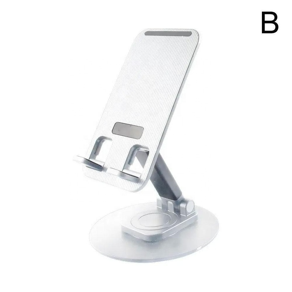 Phone Stand 360 Degree Rotation Folding Anti-skid Aluminum Alloy Desk Smart Phone Tablet Lazy Bracket for Home