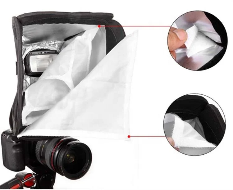 Soft Box Flashgun Softbox 23cm Foldable Dslr Camera Top Flash Diffuser  Used For Universal Speedlight Photo Studio Accessory