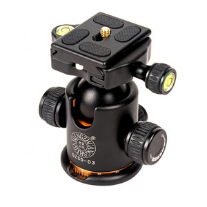 QZSD Q03 Mini Rotate Camcorder Monopod Ball Head 360 Angle Panoramic Rotation Tripod for DV DSLR Camera with quick release plate