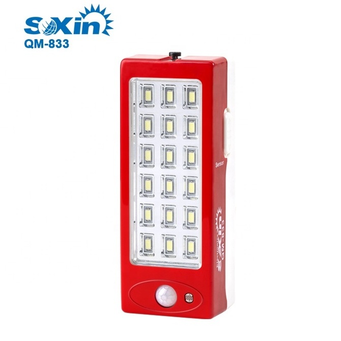 Wall mounted lantern rechargeable emergency light with sensor