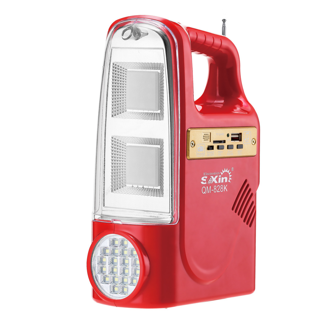 Multifunctional rechargeable emergency light with power bank