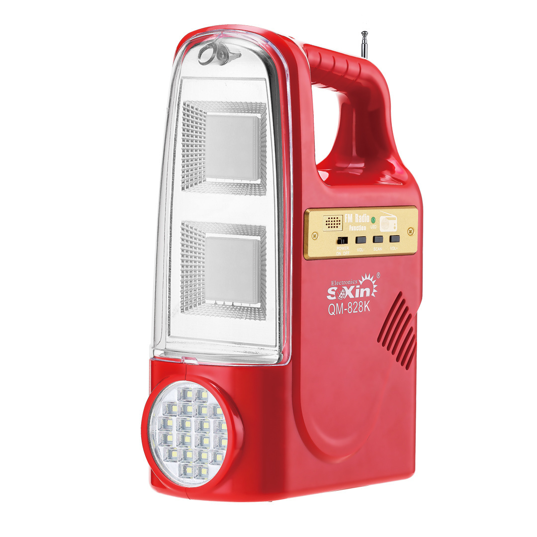 Multifunctional rechargeable emergency light with power bank