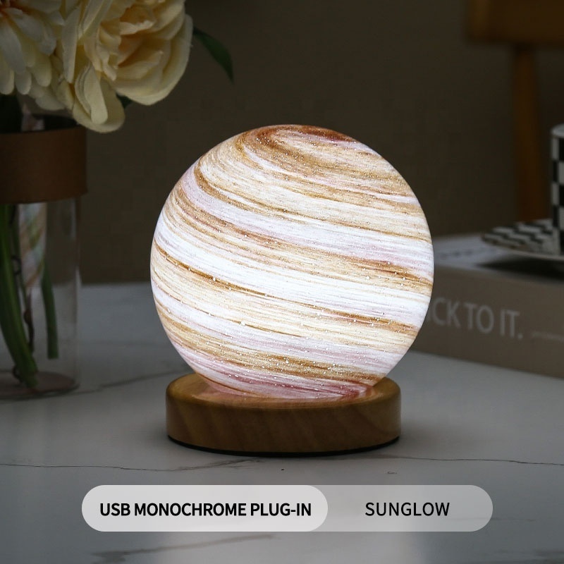 LED Decorative Lighting Designer Lamp Customized Creative Planet Lamp Home Night Starlight Glass Ball Starry Night Light