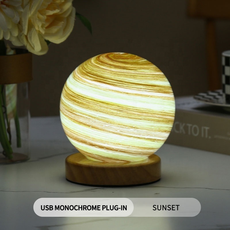 LED Decorative Lighting Designer Lamp Customized Creative Planet Lamp Home Night Starlight Glass Ball Starry Night Light