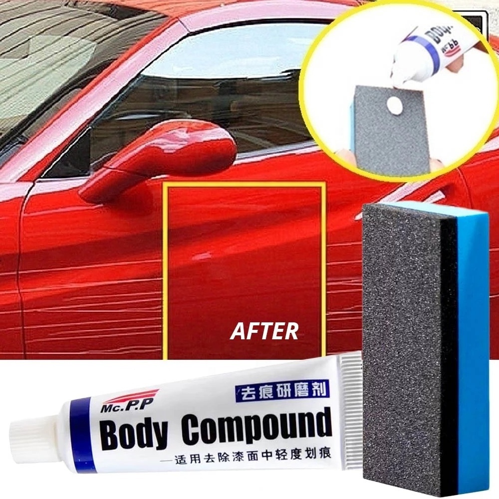 Car Scratch Repair Body Compound(1 Set) Car Paint Care Set Polishing Grinding Buffing Paste Wax Vehicle Auto Care Body Compound