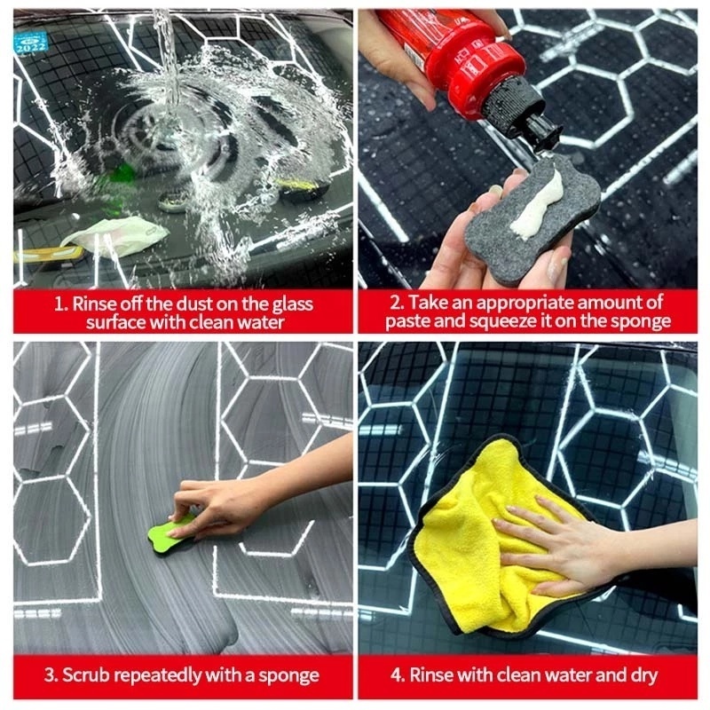 120ml Car Front Windshield Cleaning Paste Oil Film Remover Cleaner Auto Glass Coating Agent Tools for Car Accessories