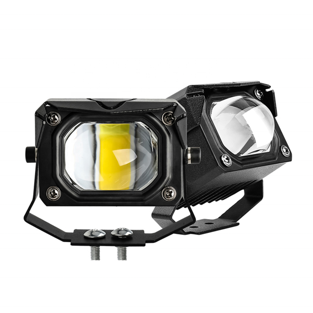 2 Inch 8D Lens Led Work Light 6000K White 3500K Yellow Driving Light Fog Lights Spotlight Car Truck Off Road Motorcycle