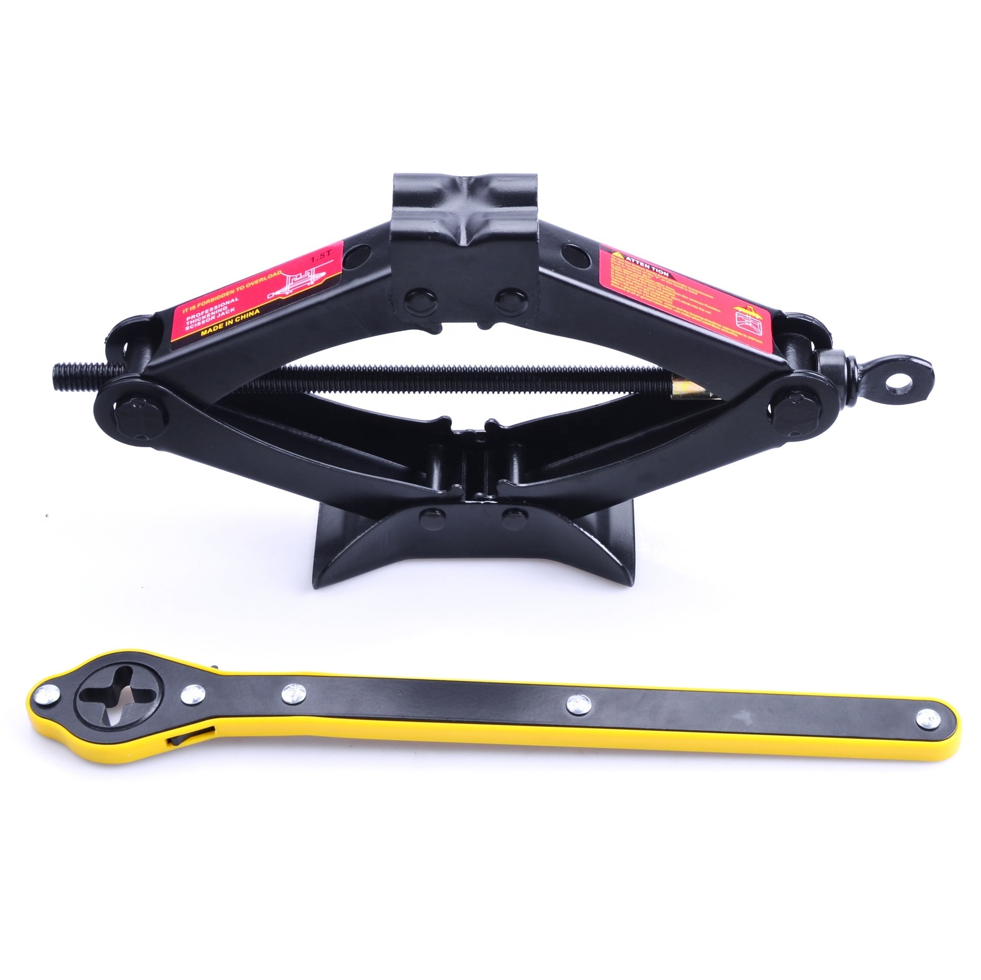 Scissor Jack 2T Ton Labor Saving With Thicker Steel Plate Durable Car Jack for Car And Off road Vehicles Auto Repair Tools