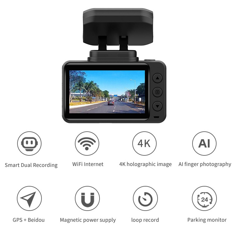 Full Hd 2160p Car Dvr Wifi Night Vision Camera Dash Cam Dvr 170 Degree Wide Angle With Gps 4k Car Dash Cam