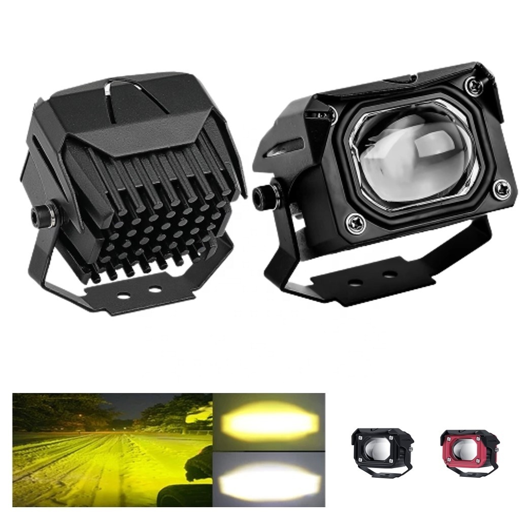 2 Inch 8D Lens Led Work Light 6000K White 3500K Yellow Driving Light Fog Lights Spotlight Car Truck Off Road Motorcycle