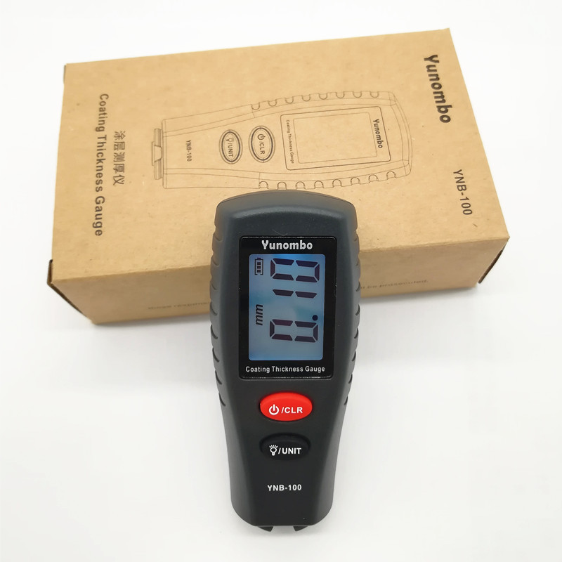 Hot Sale Yunombo YNB-100 English Russian Manual Digital Car Paint Thickness Gauge